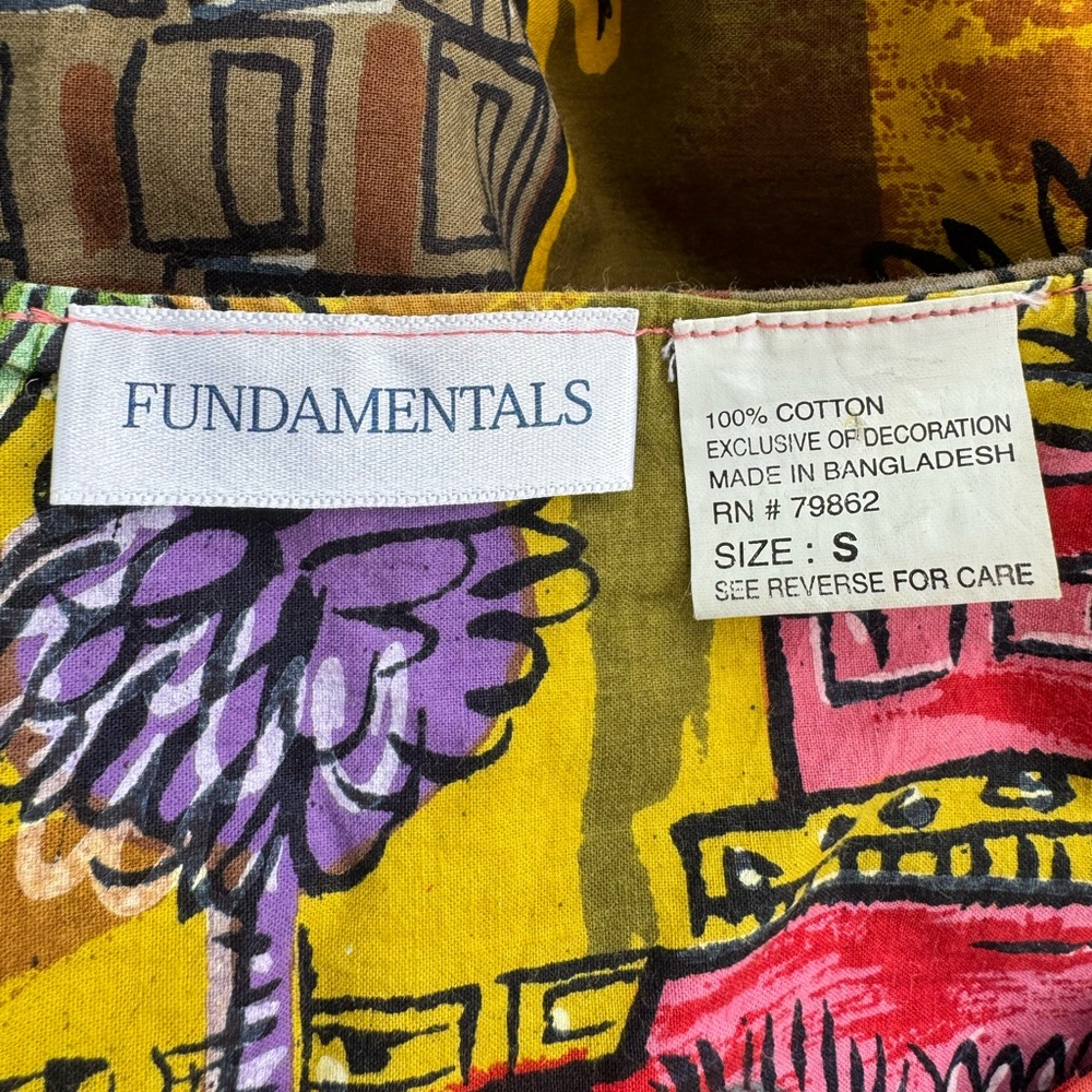 Fundamentals Colorful Housedress Lounge Dress Muu… - image 7